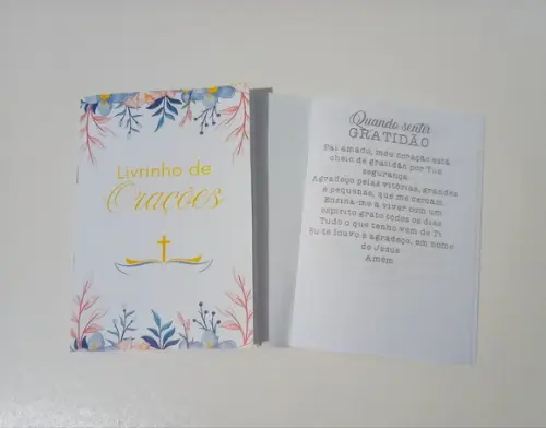 Livrinho de Orações Evangélicas Lembrança Personalizada