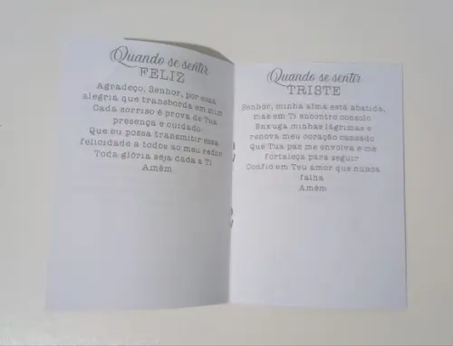 Livrinho de Orações Evangélicas Lembrança Personalizada