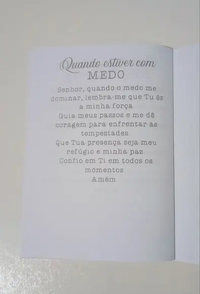 Livrinho de Orações Evangélicas Lembrança Personalizada