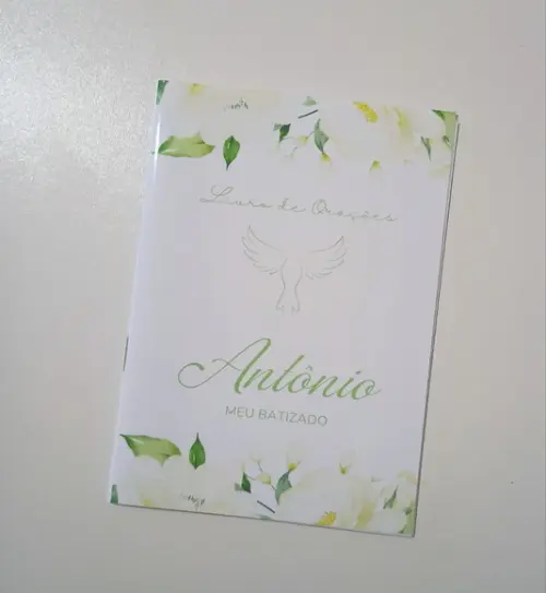 Livrinho de Orações Lembrança Personalizada Batismo