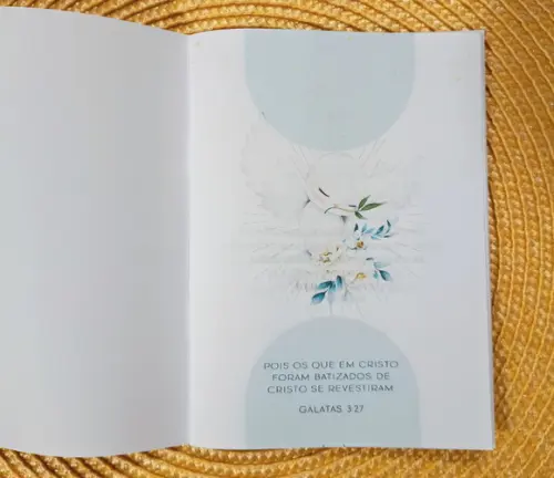 Livrinho de Orações Lembrança Personalizada Batismo