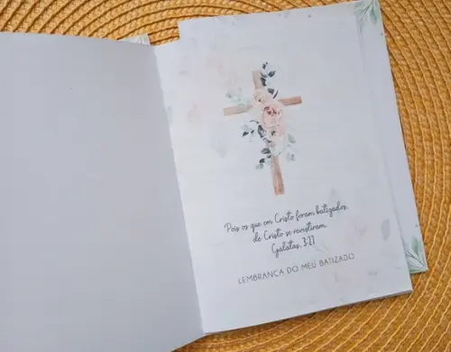 Livrinho de Orações Lembrança Personalizada Batizados
