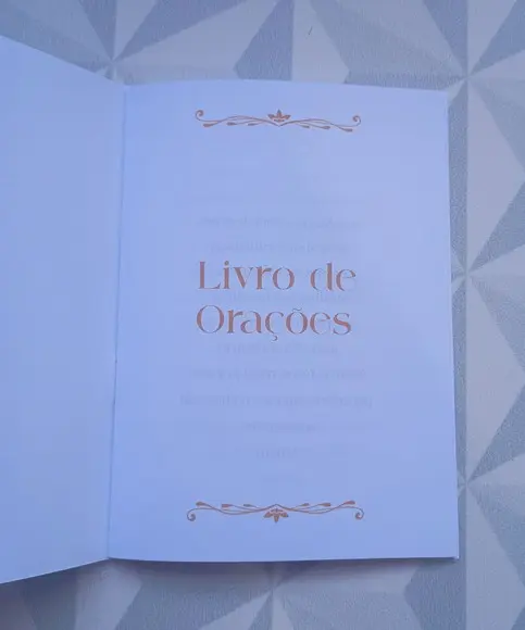Livrinho de Orações Lembrança Personalizada Batizado