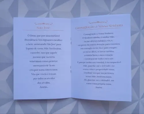 Livrinho de Orações Lembrança Personalizada Batizado