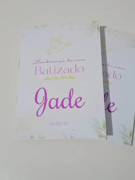 Livrinho de Orações Lembrança Personalizada para Batizados