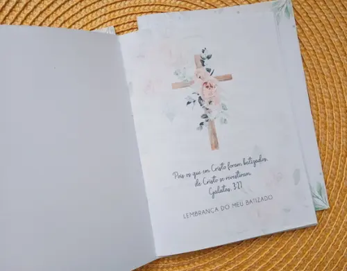 Livrinho de Orações Lembrança Personalizada para Batizados