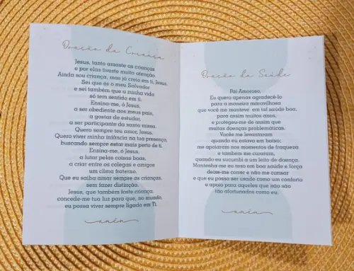 Livrinho de Orações Lembrança Personalizada para Batizado