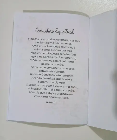 Livrinho de Orações Lembrança Primeira Eucaristia
