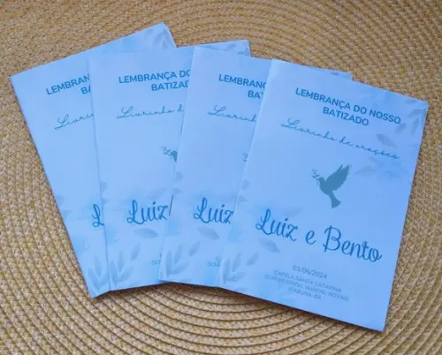 Livrinho de Orações Lembrancinha Personalizada