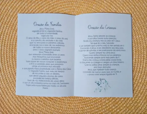 Livrinho de Orações Lembrancinha Primeira Eucaristia
