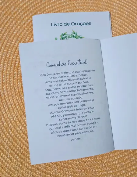 Livrinho de Orações Lembrancinha Primeira Eucaristia