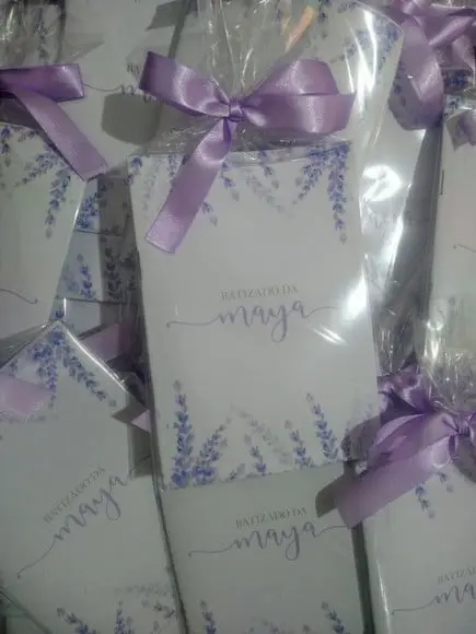 Livrinho de Orações Personalizado - Tema Lavanda Lilás