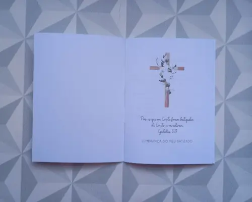Livrinho de Orações Personalizado - Tema Lavanda Rosa
