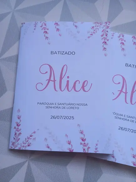 Livrinho de Orações Personalizado - Tema Lavanda Rosa