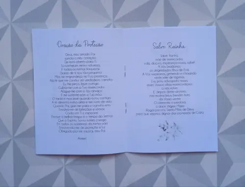 Livrinho de Orações Personalizado - Tema Lavanda Rosa