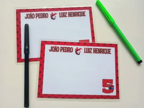 Lousa Personalizada Plastificada 15x10 Homem Aranha