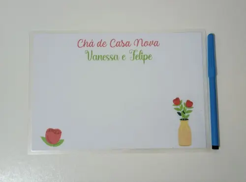 Lousa Personalizada com Imã Lembrança Chá de Panela