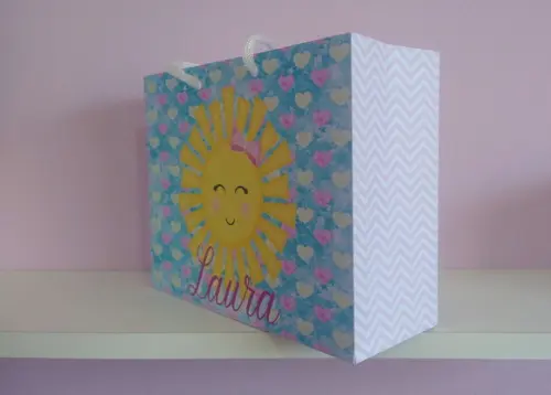 Sacola de Papel Personalizada para Festa Infantil 15a x 20l