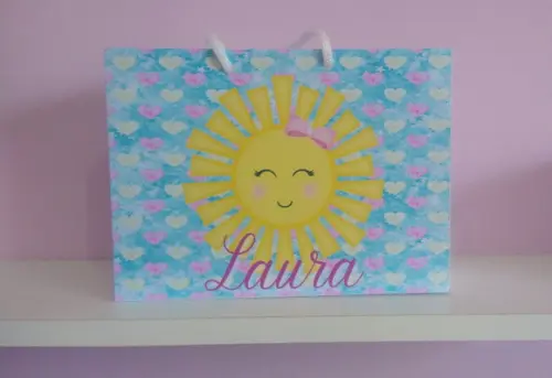 Sacola de Papel Personalizada para Festa Infantil 15a x 20l