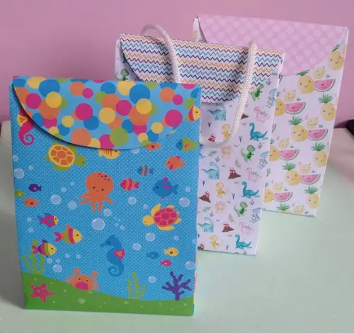 Sacolinha Moderna Personalizada - Festa Infantil