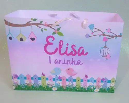 Sacola Personalizada Jardim Encantado 15a x 20l