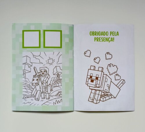 Álbum de Figurinhas e Livrinho de Colorir Lembrancinha Personali