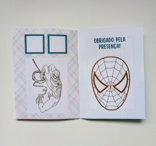 Álbum de Figurinhas e Livrinho de Colorir Lembrancinha Personali