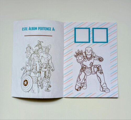 Álbum de Figurinhas e Livrinho de Colorir Lembrancinha Personali