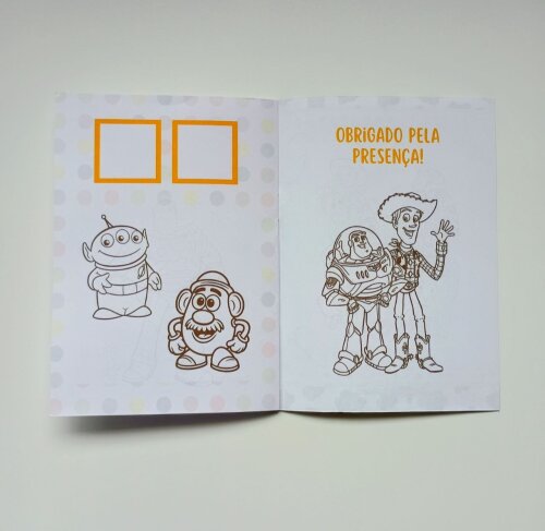 Álbum de Figurinhas e Livrinho de Colorir Lembrancinha Personali