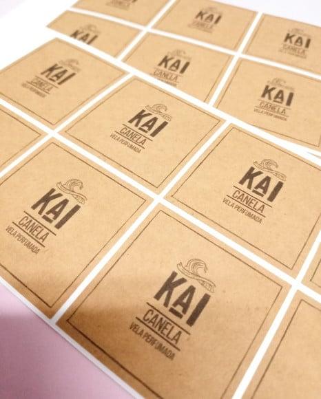 Adesivos Kraft 4 cm x 4 cm