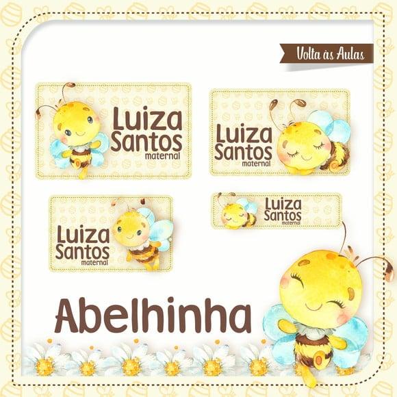 Etiqueta Escolar Abelha