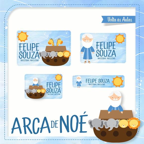 ETIQUETA ESCOLAR ARCA DE NOÉ