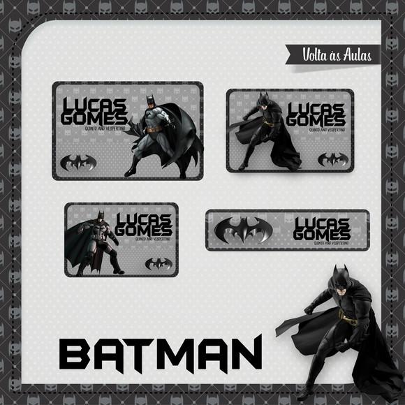 Etiqueta Escolar Batman