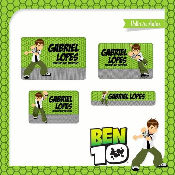 Etiqueta Escolar Ben 10