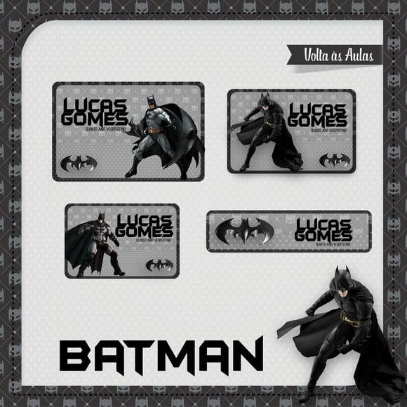Etiqueta Escolar em Vinil Batman