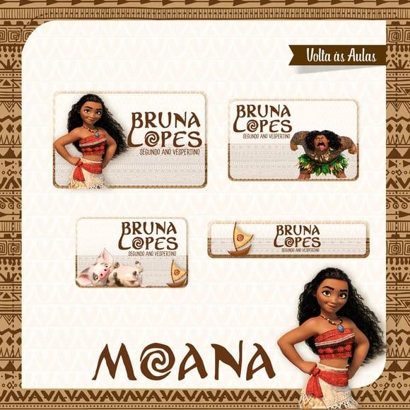Etiqueta Escolar em Vinil Moana