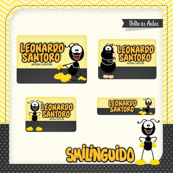 Etiqueta Escolar em Vinil Smilinguidos