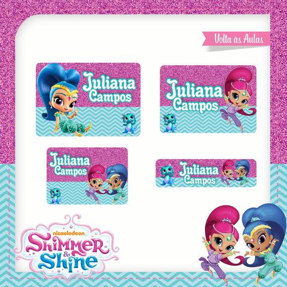 Etiqueta Escolar em Vinil Shimmer e Shine