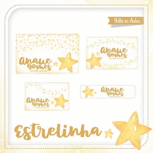 Etiqueta Escolar Estrelinha