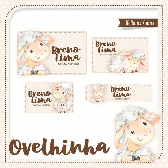Etiqueta Escolar Ovelhinha