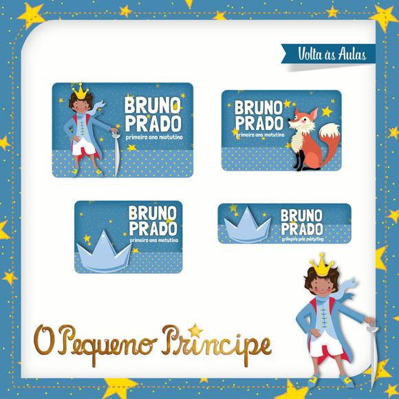 Etiqueta Escolar Pequeno Príncipe