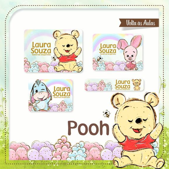 Etiqueta Escolar Ursinho Pooh