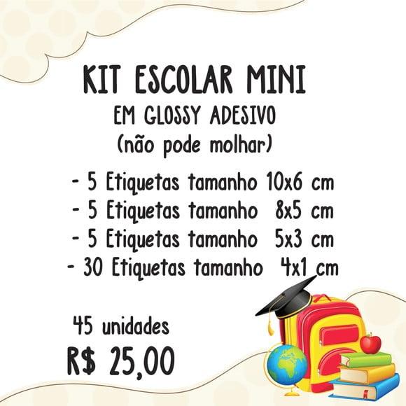 Kit Etiqueta Escolar Mini