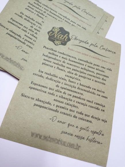 Panfleto 4x0 Kraft - 100 Unidades
