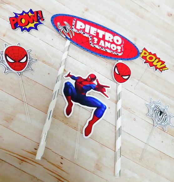 Topo de Bolo Homem Aranha