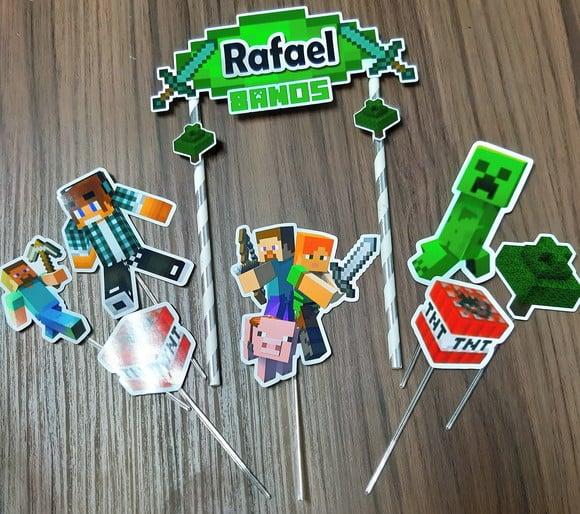 Topo de Bolo Minecraft