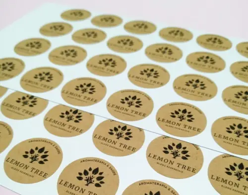 Adesivos Kraft 2,5 cm x 2,5 cm