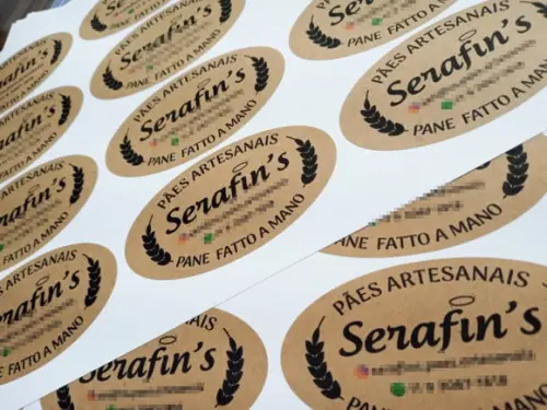 Adesivos Kraft 4,5 x 8,5 cm