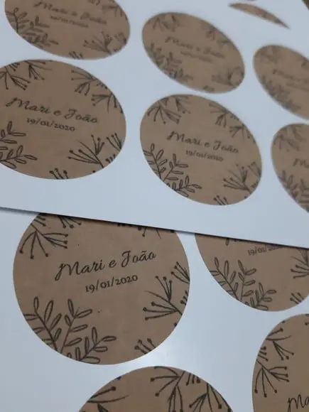 Adesivos Kraft 5x5