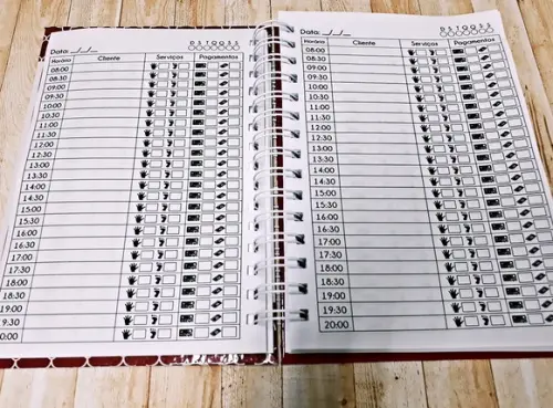AGENDA DE AGENDAMENTO MANICURE PERSONALIZÁVEL
